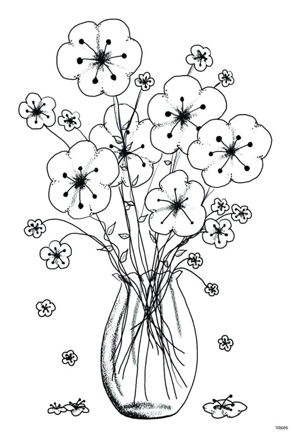 نقاشی گلدان ساده