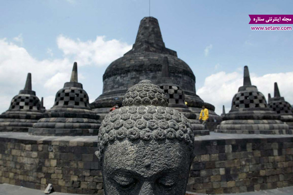 معبد برودوبور، اندونزی، کامبوج، بودا، مجسمه بودا