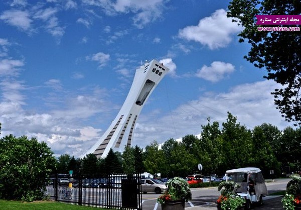 برج کج مونترال، کانادا، مهاجرت به کانادا، تصاویر کانادا، کشور کانادا، برج دیدبانی، برج مخابراتی 