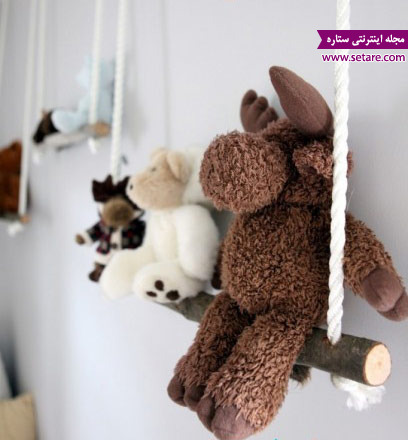 اتاق کودک - دکور - دکوراسیون - قفسه چوبی اتاق کودک - دکور - دکوراسیون - قفسه چوبی