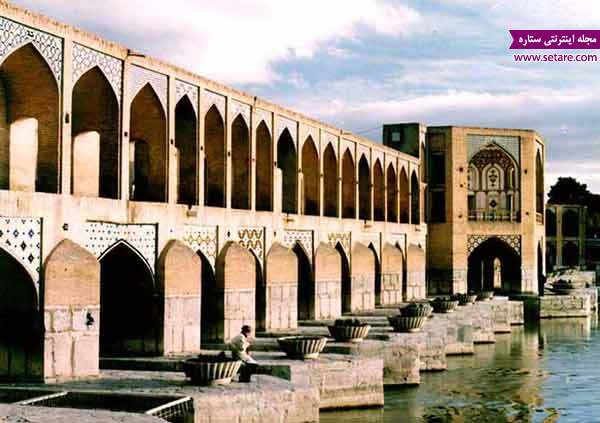 پل‌های تاریخی اصفهان. پل خواجو. عکس پل