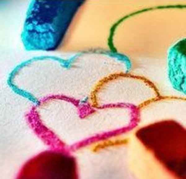 عکس قلبهای گچی زیباترین شعرهای عاشقانه گذشت