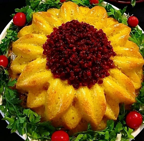 ته چین مرغ روی گاز به صورت قالبی و مجلسی ته چین مرغ روی گاز به صورت قالبی و مجلسی