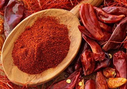 طرز تهیه پودر چیلی