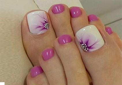 مدل های شیک و فانتزی طراحی ناخن پا