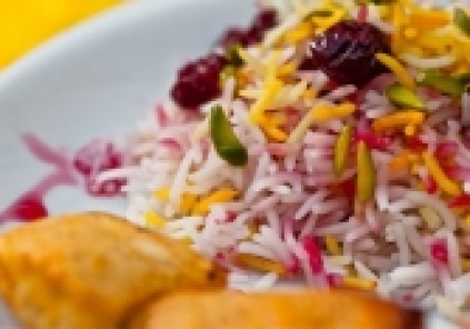 طرز تهیه آلبالو پلو مجلسی با مرغ یا گوشت طرز تهیه آلبالو پلو مجلسی با مرغ یا گوشت