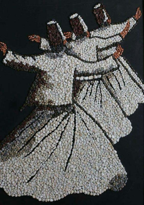 عکس تابلو سنگ رقصنده با رنگ طبیعی