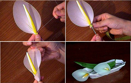 روش های ساده برای درست کردن 3 مدل گل تزئینی رو میزی