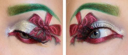 مدل آرایش چشم پاپیونی برای شب یلدا