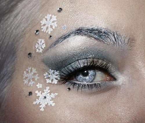 مدل آرایش چشم برفی برای شب یلدا