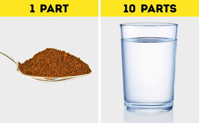 عکس میزان آب لازم برای قهوه