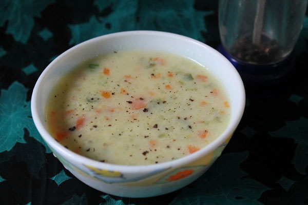 سوپ سبزیجات برای کودک یازده ماهه