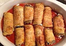 طرز تهیه رول بادمجان سوخاری خوشمزه و مجلسی