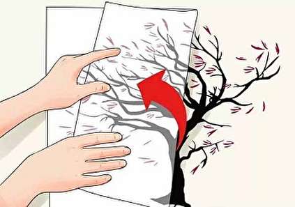 آموزش طراحی دیوار با برچسب دیواری