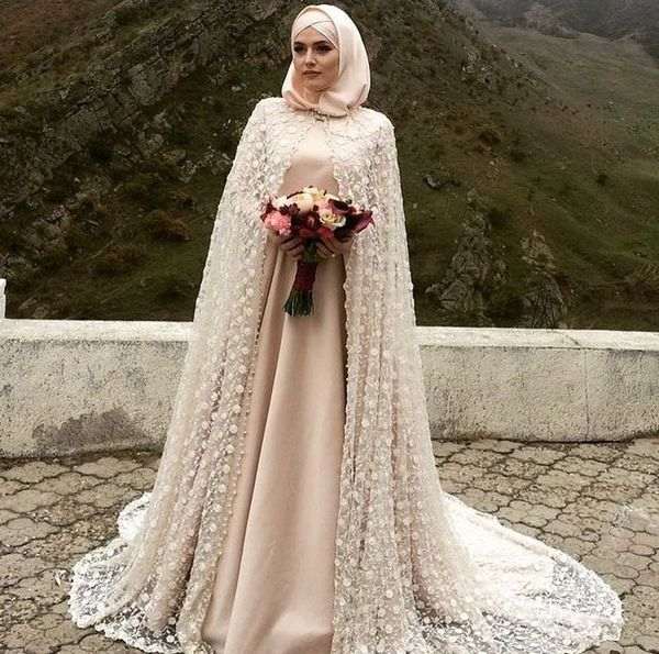مدل لباس عروس با حجاب با کلاه