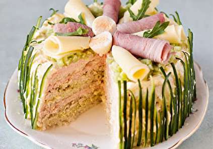 طرز تهیه کیک مرغ مجلسی + تزیین کیک مرغ