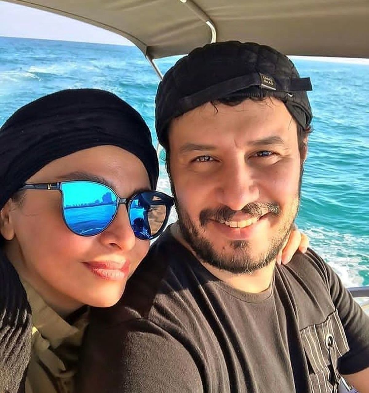 جواد عزتی و همسرش