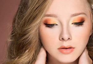 آرایش چشم نارنجی