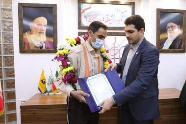 برخورد دو قطار مترو تهران