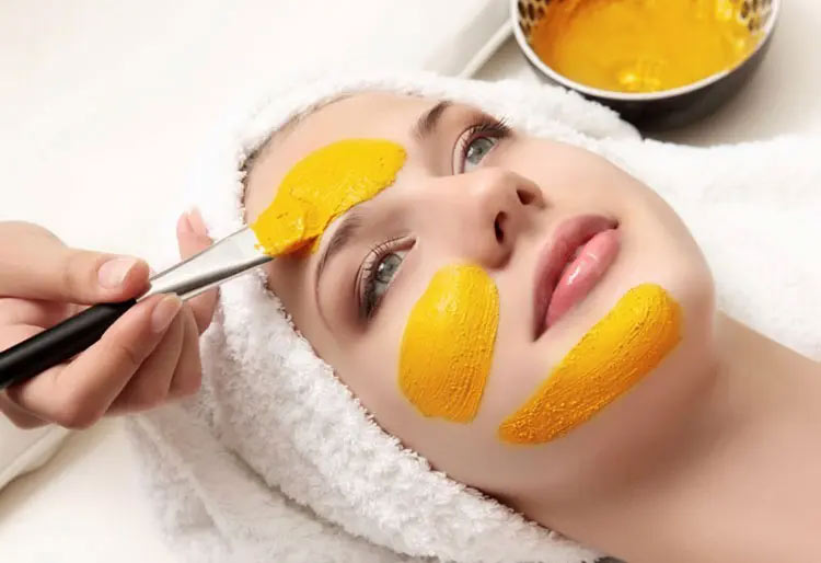 ماسک پرتقال و زردچوبه