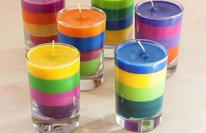 آموزش شمع لیوانی رنگی + روش های ذوب کردن شمع