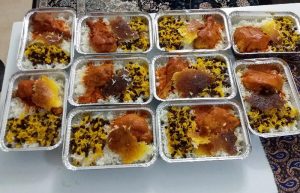 زرشک پلو با مرغ نذری