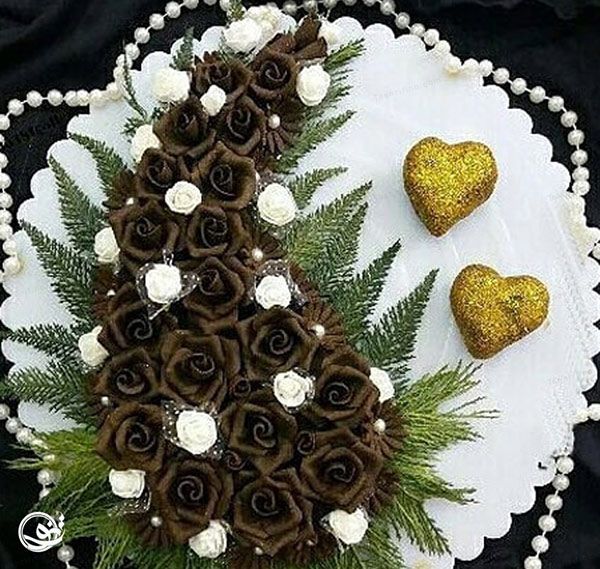 مدل تزیین حنا به شکل ترمه