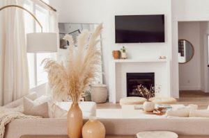 چیدمان وسایل اتاق نشیمن