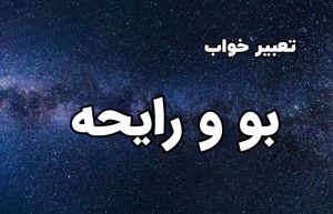 تعبیر خواب بو