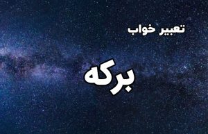 تعبیر خواب برکه