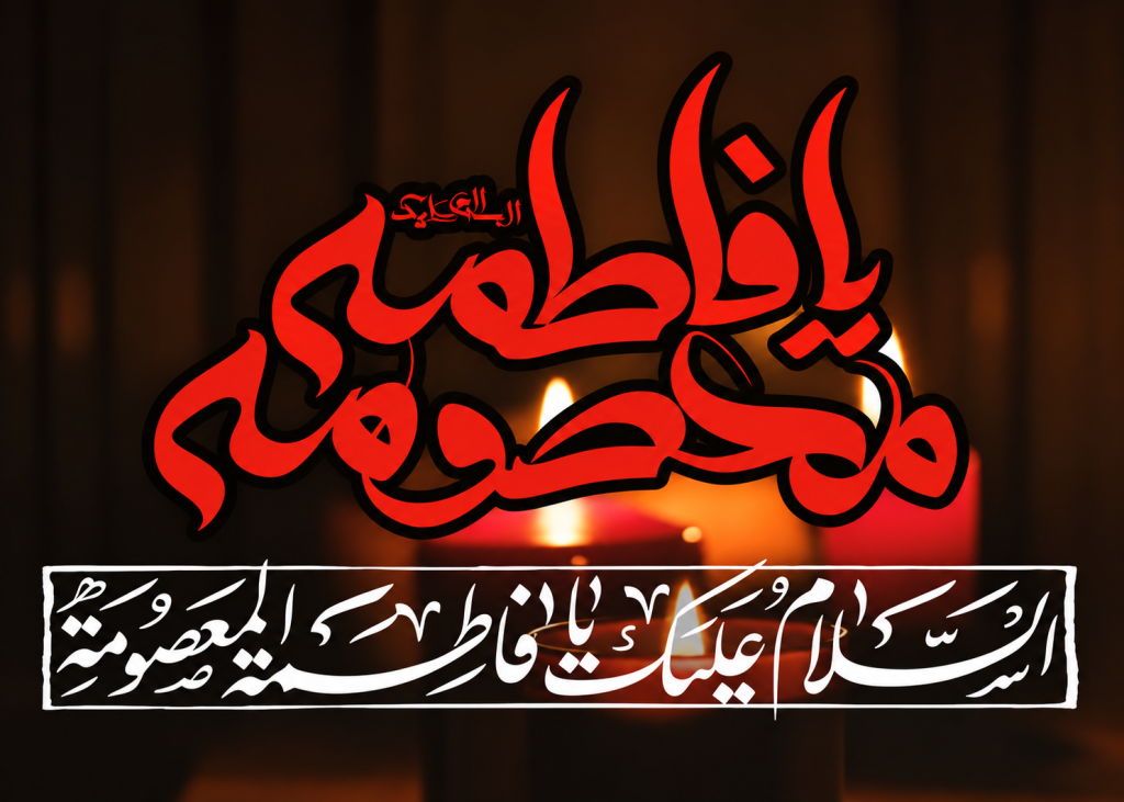 عکس نوشته وفات حضرت معصومه 1405