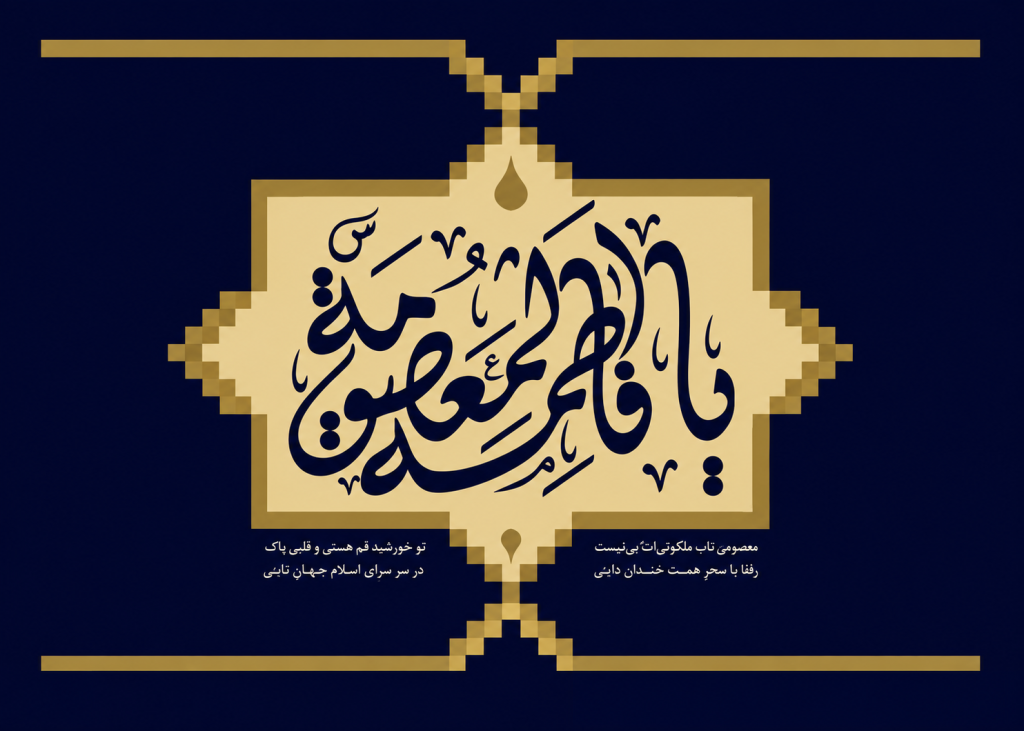 عکس نوشته وفات حضرت معصومه 1405