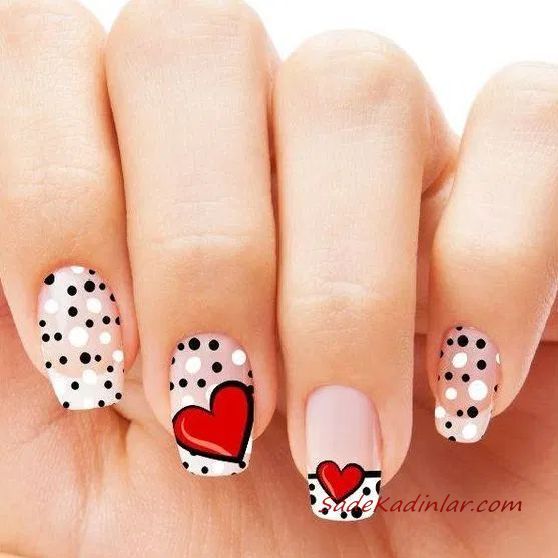 طراحی ناخن روز عشق فانتزی