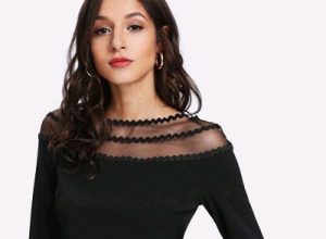 بلوز یقه قایقی