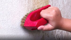 پاک کردن دیوار گچی