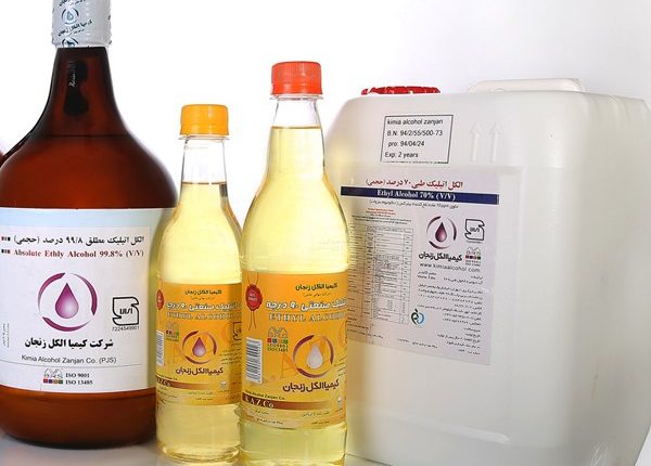 الکل صنعتی و حلال‌های شیمیایی برای تمیز کردن وسایل استیل
