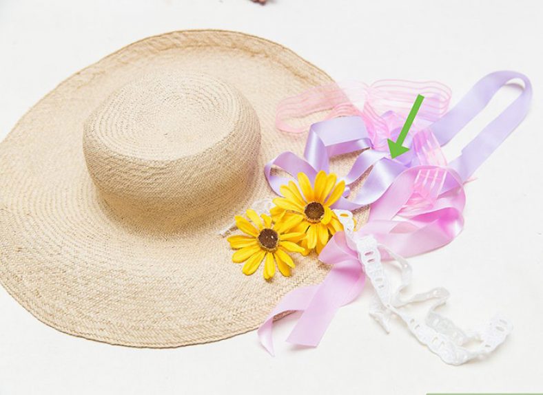 تزیین کلاه تابستانی