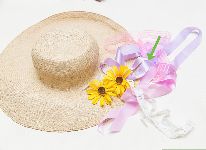 تزیین کلاه تابستانی