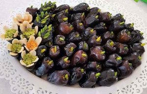 تزیین خرما سفره افطار