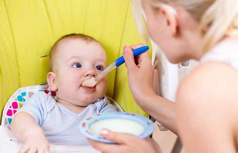 لعاب برنج برای نوزاد