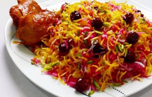 طرز تهیه آلبالو پلو بدون شکر
