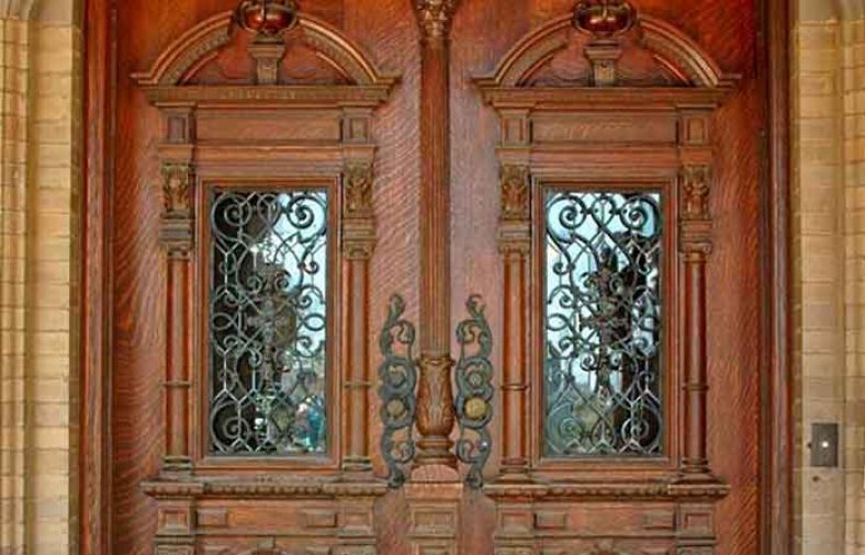 درب چوبی