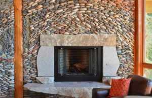 نمای سنگ رودخانه‌ ای