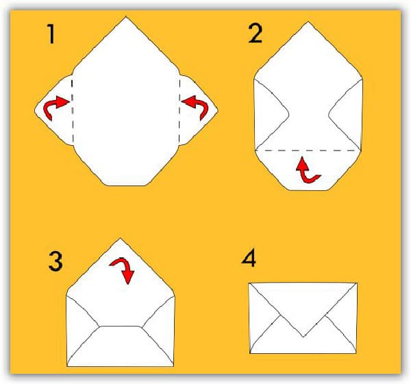 Конверт из бумаги легко. Как сложить конвертик из бумаги а4. Как делать маленькие конвертики из бумаги. Как сложить конвертик из бумаги без клея. Как сложить конверт из а4.