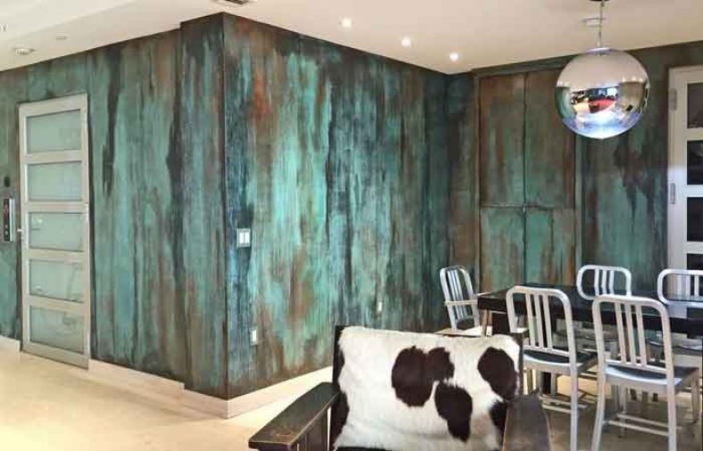 آموزش پتینه روی دیوار