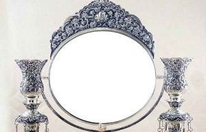 مدل آینه و شمعدان عروس