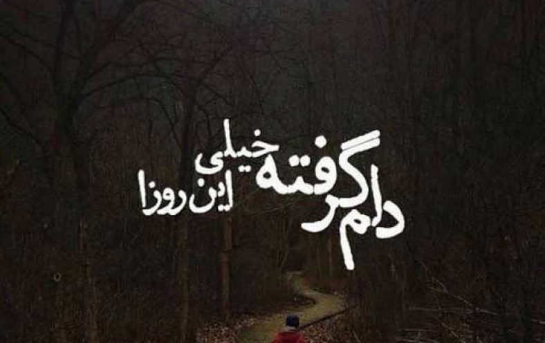 عکس نوشته دلم گرفته