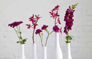 تزیین بطری شیشه ای
