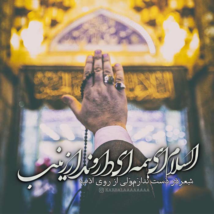 عکس سلام به حرم امام حسین