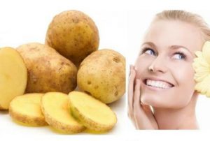 ماسک سیب زمینی و گلاب